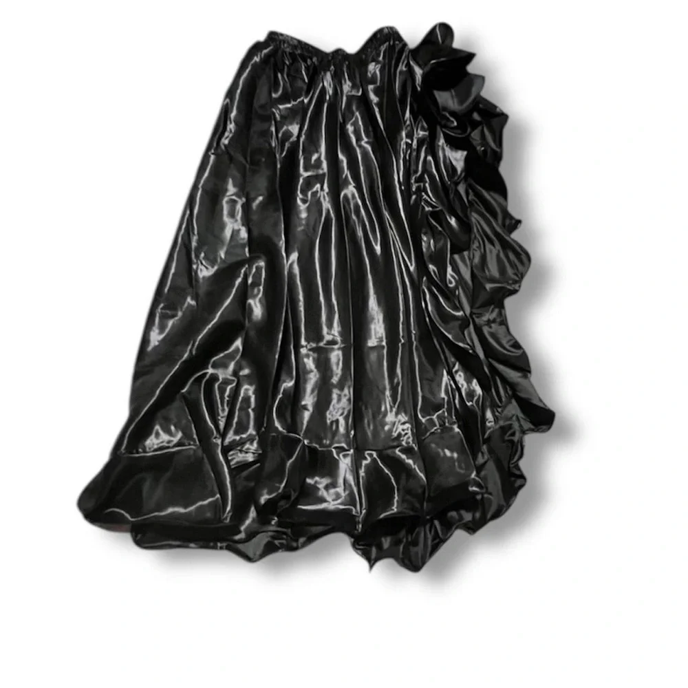 Brand New Belly Dance Skirt Satin Split Side Long Skirts for Women - Picture 3 of 4